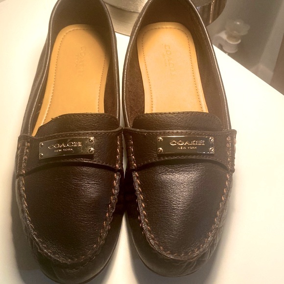 Coach | Fredrica | chestnut leather loafer | size 7 - Picture 1 of 13